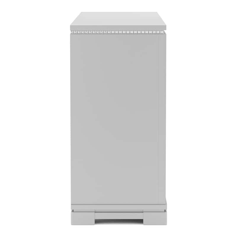 Seleena Glam Silver 62-inch Wide 6-Drawer Solid Wood Dresser by Furniture of America