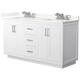 Option White / Giotto Quartz Top / Brushed Nickel