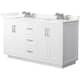 Option White / Giotto Quartz Top / Brushed Nickel