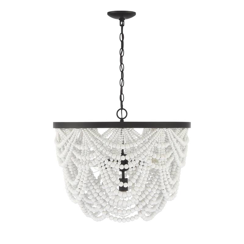 Meridian M100101 5 Light 24" Wide Beaded Chandelier