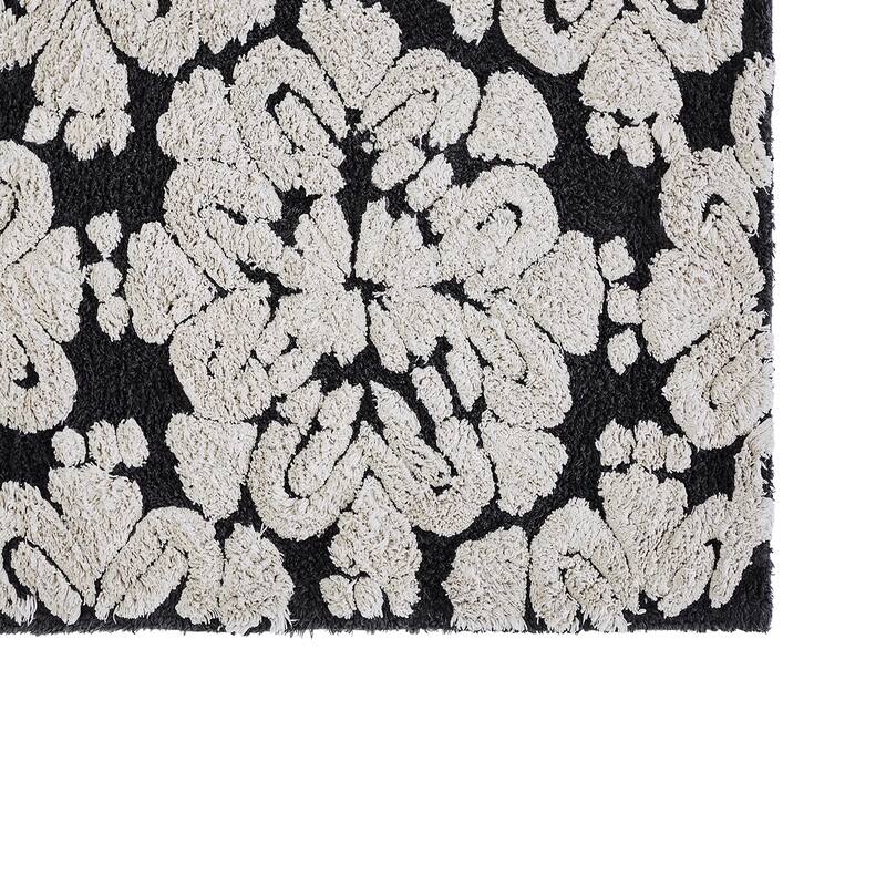 Better Trends Medallion Collection 100% Cotton 3-Pc Set Bathroom Rugs-Soft & Super Absorbent, Non-Skid Latex, Machine Washable