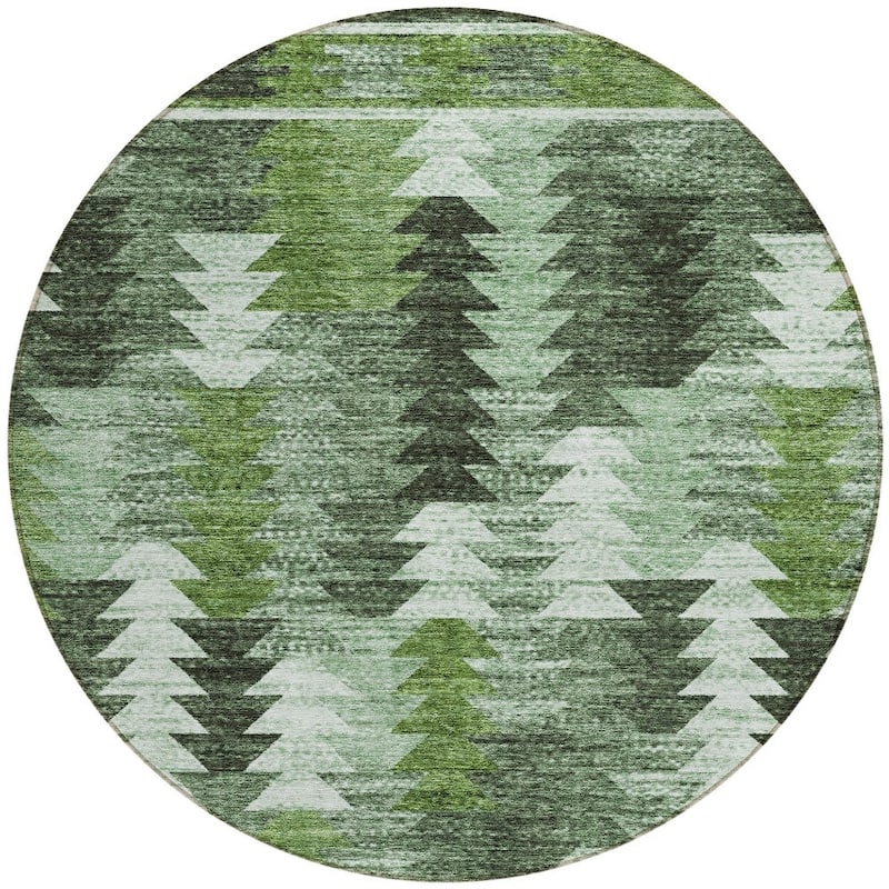 HomeRoots Southwestern Transitional Rectangle Outdoor Rug