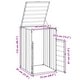 preview thumbnail 53 of 56, vidaXL Wheelie Bin Storage Rubbish Waste Bin Storage Steel