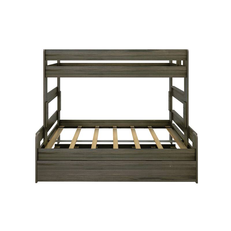 Max and Lily Farmhouse Twin over Full Bunk Bed with Trundle