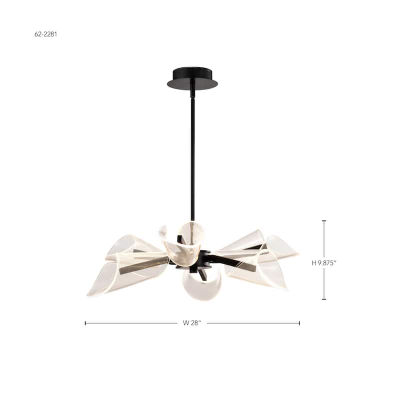 Nuvo Lighting 62/2281 Sedona 28" Wide Chandelier with Shades