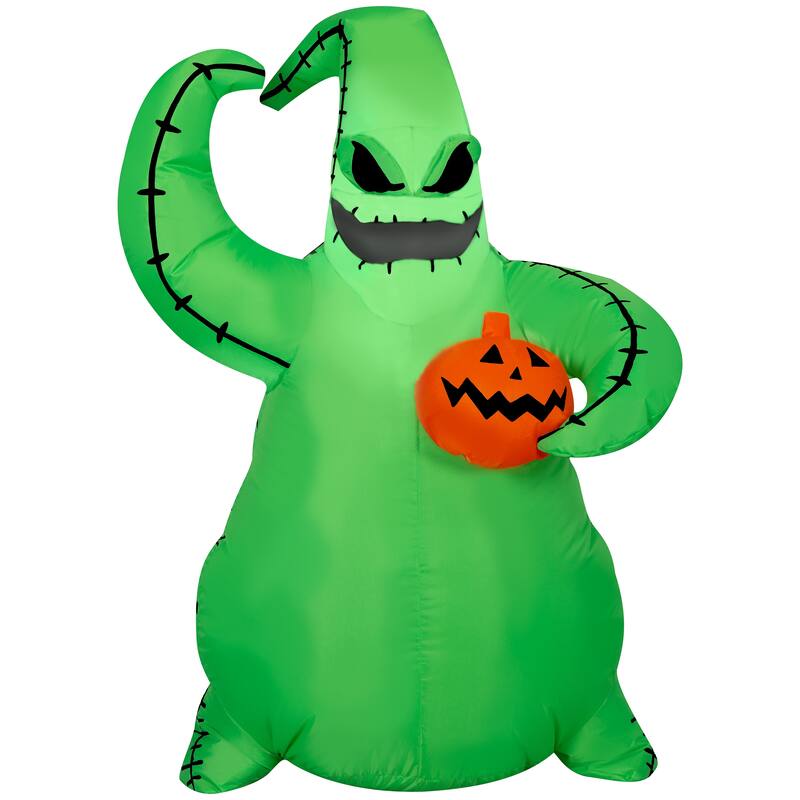 Airblown-Green Oogie Boogie Holding Pumpkin-Disney