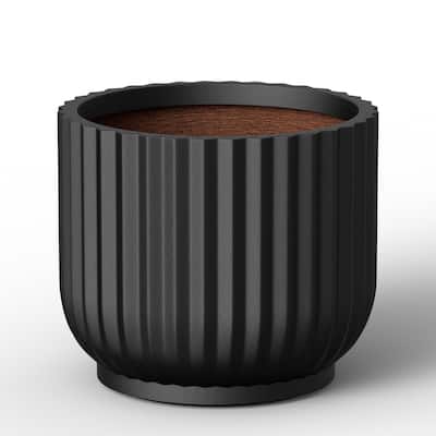 Enhanced Interior Round Concrete Plant Pot Flower Planter
