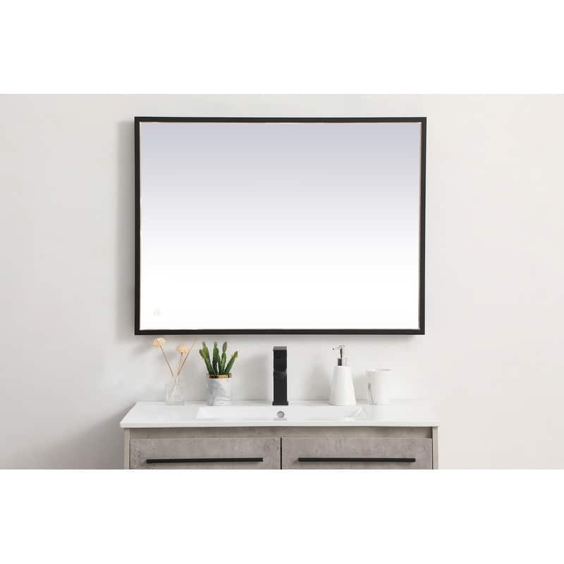 Indigo Home 27x36 inch LED mirror with adjustable color temperature
