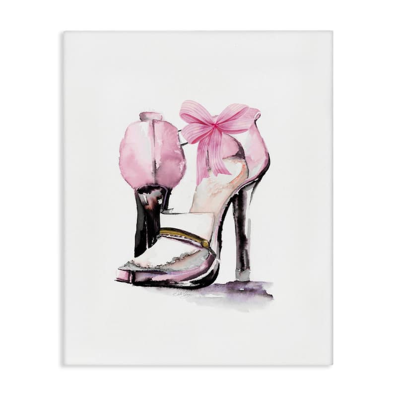 Stupell Pastel Pink Luxe Heels Canvas Wall Art Design By Stella Chang - 30 x 40