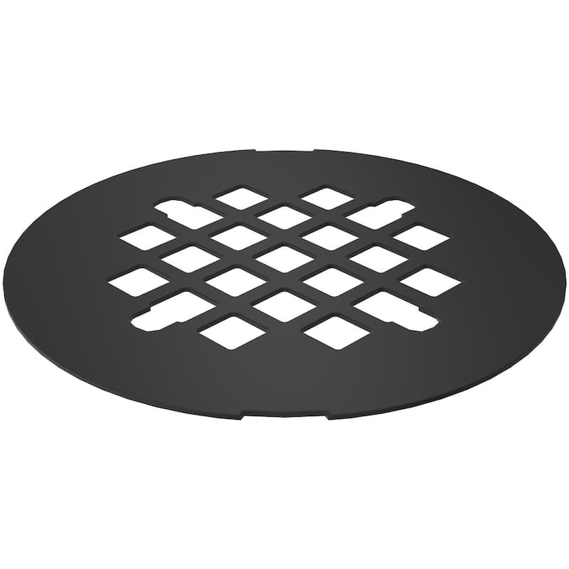 PROFLO PF602 4-1/4" Snap-In Shower Strainer - Matte Black