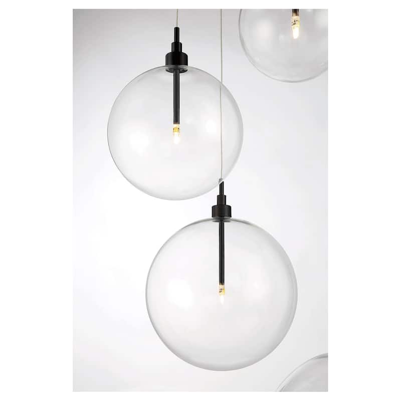 Meridian M10099 5 Light 28" Wide LED Multi Light Pendant