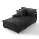 preview thumbnail 73 of 116, Modular Armchair and Ottoman Set with Adjustable Headrest, Flannel Upholstery