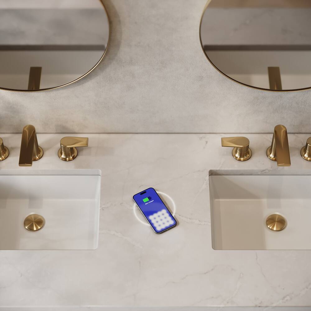 James Martin Vanities 050-S60D-FP-SNK 60" Engineered Stone Double