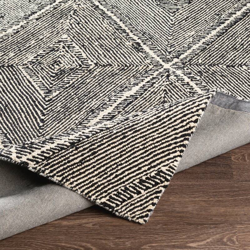 Livabliss Manu Handmade Wool Farmhouse Area Rug