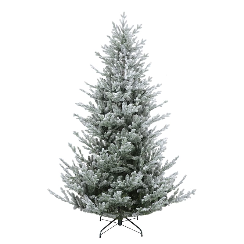 Real Touch™️ Flocked Little River Fir Artificial Christmas Tree - Unlit - 7.5' - 7.5 Foot