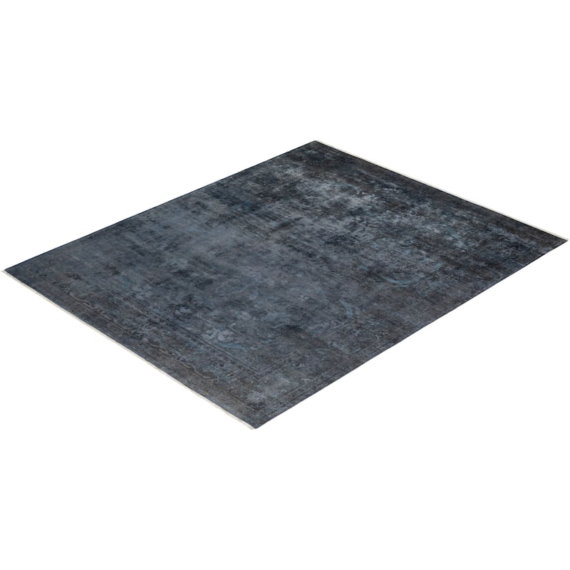 Vibrance, One-of-a-Kind Hand-Knotted Area Rug - Gray, 8' 1" x 9' 10" - 8' 1" x 9' 10"