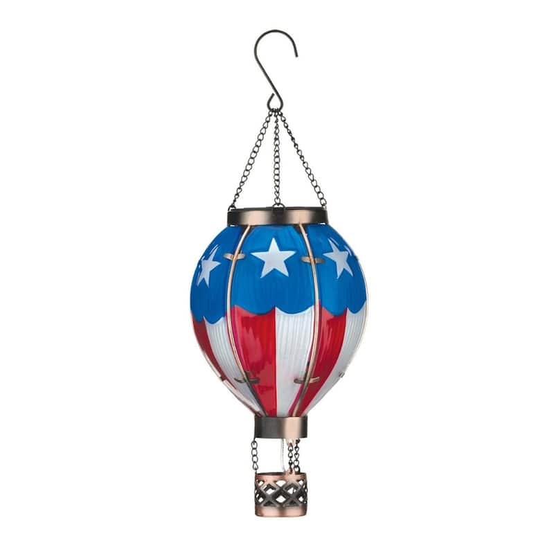 Hot Air Balloon Solar Lantern SM - Americana