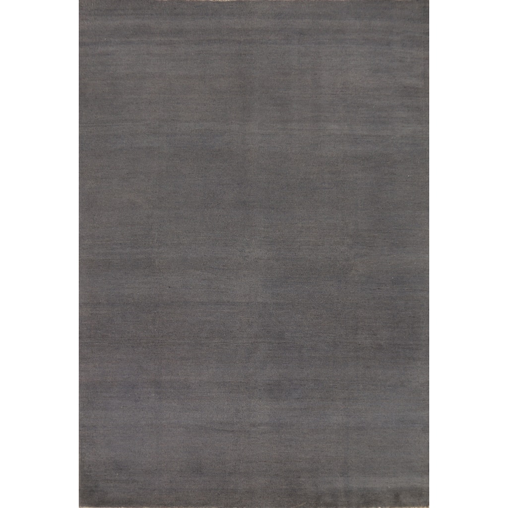 Contemporary Gabbeh Oriental Area Rug Handmade Wool Carpet - 6'9" x 9'9"