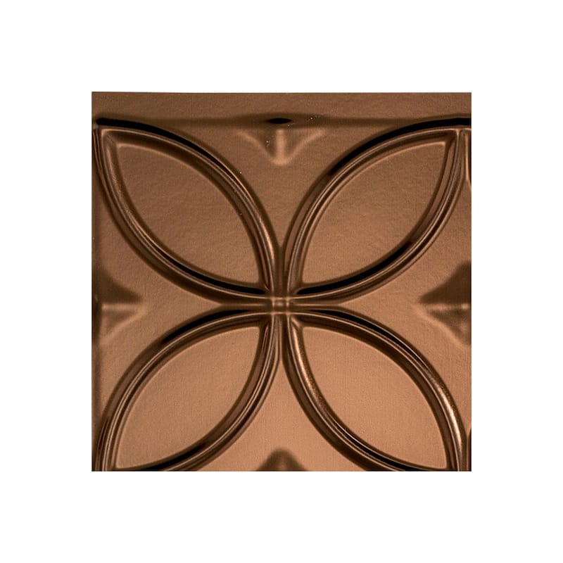 FASÄDE Rings Decorative Vinyl Backsplash Panel - 6x6 Inch Sample - Oil Rubbed Bronze