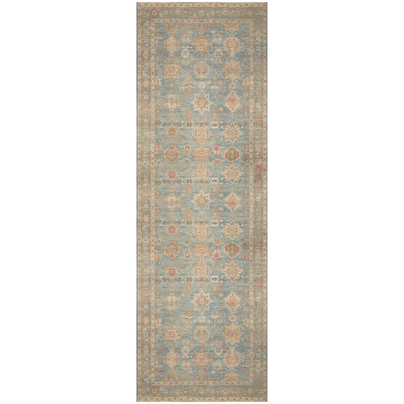 Nourison Vintage Washables Indoor only Persian Area Rug - 2' x 6' - Navy/Multicolor