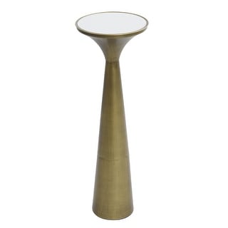 Spun Gold - Drinking Table With White Marble Top - Bed Bath & Beyond ...