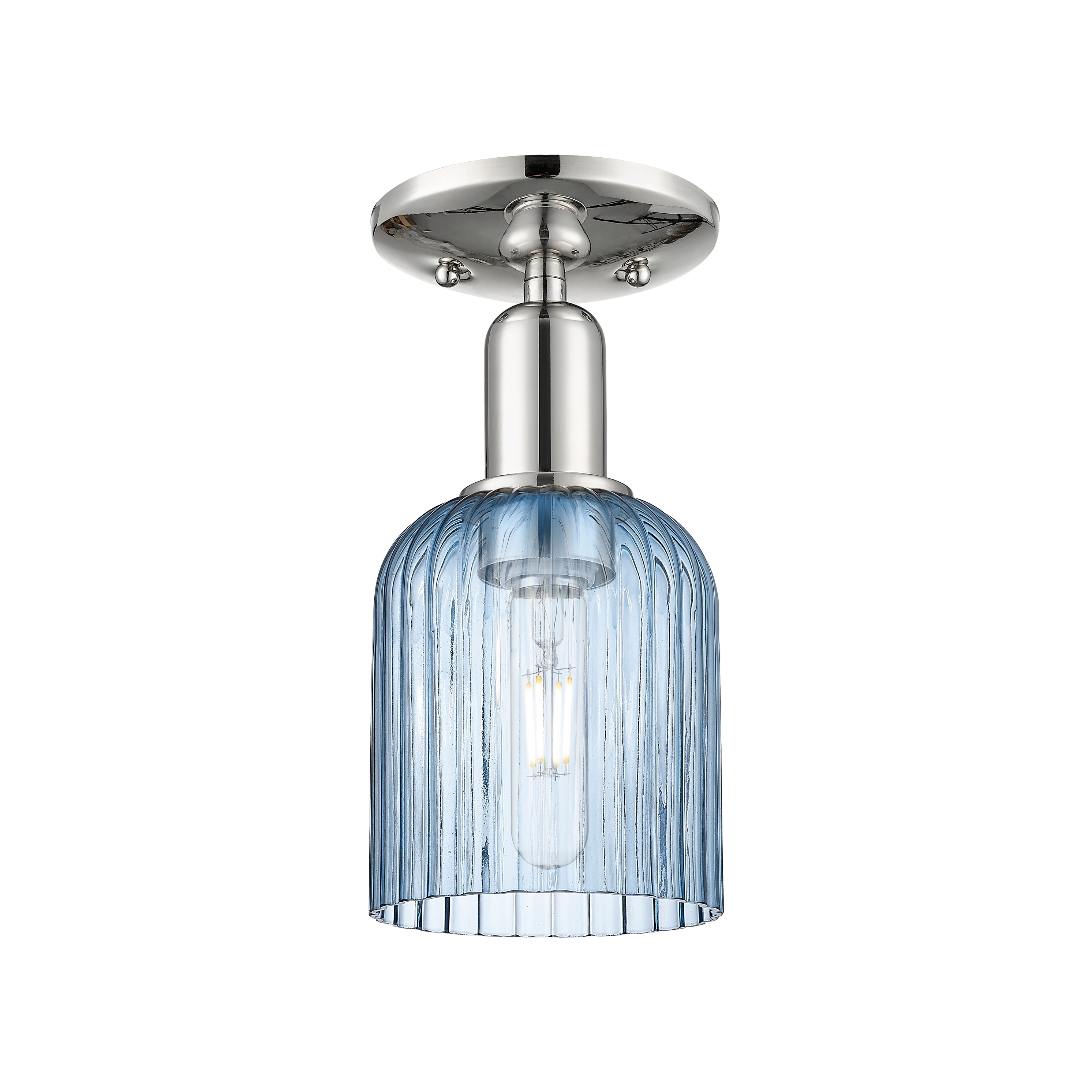 Innovations Lighting Downtown Urban - Bridal Veil - 1 Light 5" Semi-Flush Mount Light