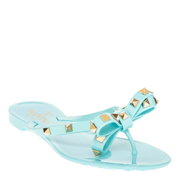 Valentino Rockstud Bow Thong Sandals - Bed Bath & Beyond - 42901410