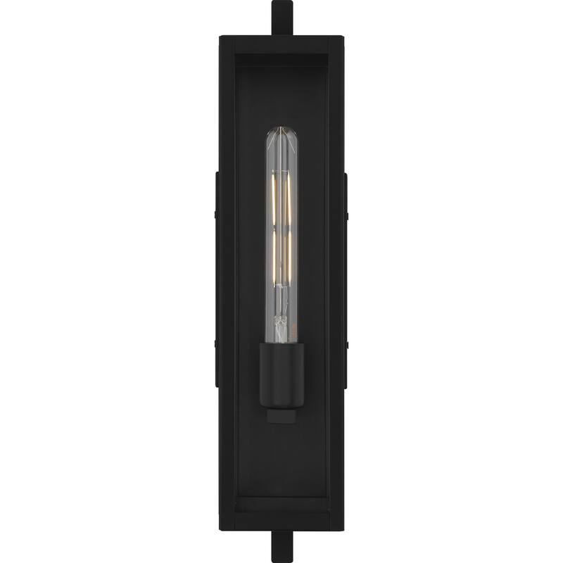 Matte Black Outdoor Wall Lantern from the Dale Collection