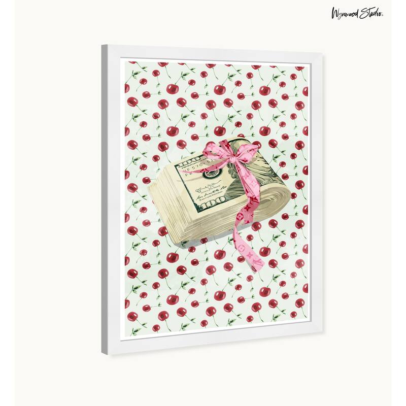 Wynwood Studio Prints Success Tasteful Gift Stack Red Wall Art
