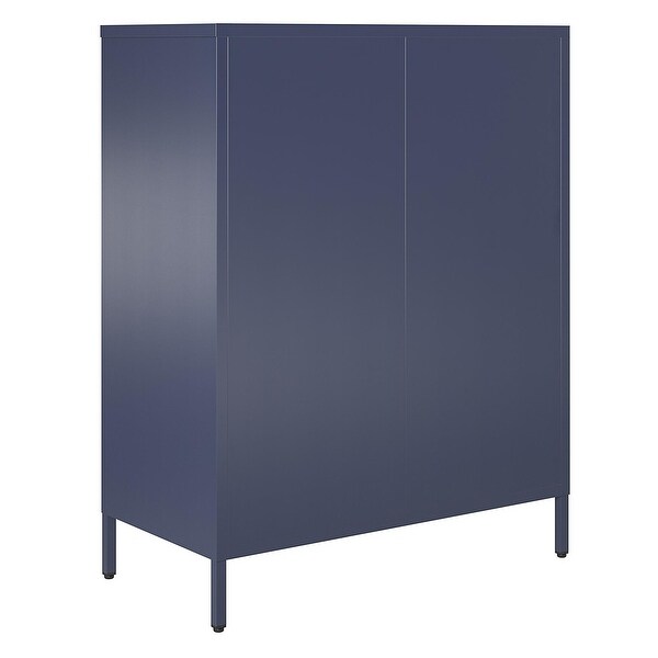 The Novogratz Channing 2 Door Metal Accent Cabinet - Bed Bath