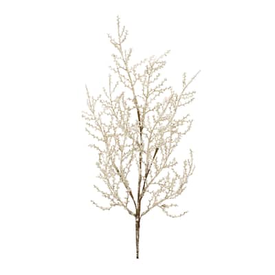 Glittered Pine Spray (Set of 6) - N/A