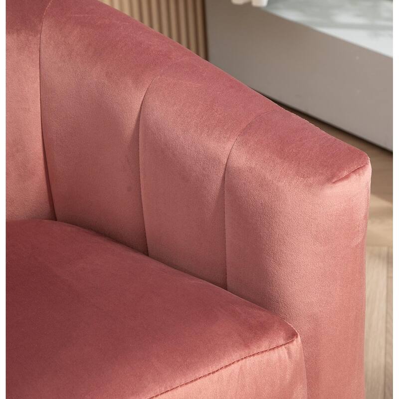 Modern Accent Armchair Luxury Gold Frame and Multi-colored Velvet Material Infuse Elegant Flair
