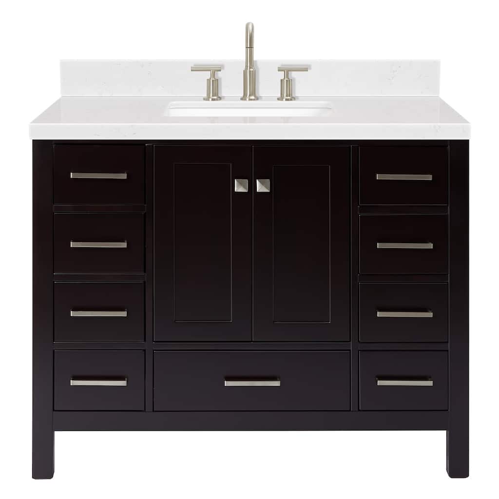 Ariel A042SCQRVO Cambridge 43" Free Standing Single Basin Vanity Set