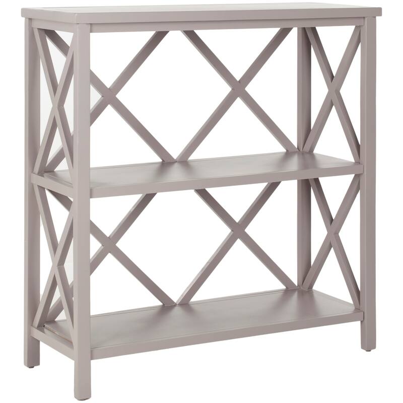 SAFAVIEH Fikreta Distressed Ivory Bookcase - 33.5" x 13.5" x 35.6" - 33.5" x 13.5" x 35.6" - 34Wx14Dx36H