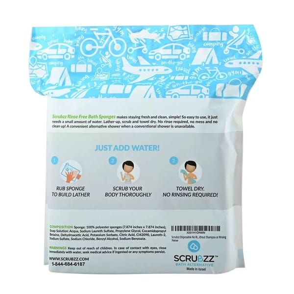 Scrubzz Bath Sponges Regular Keep Your Bathroom Clean Free From On