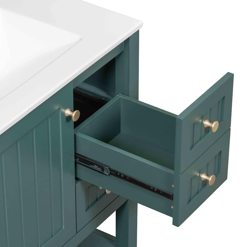 Bathroom Vanity Cabinet with Ceramic Sink