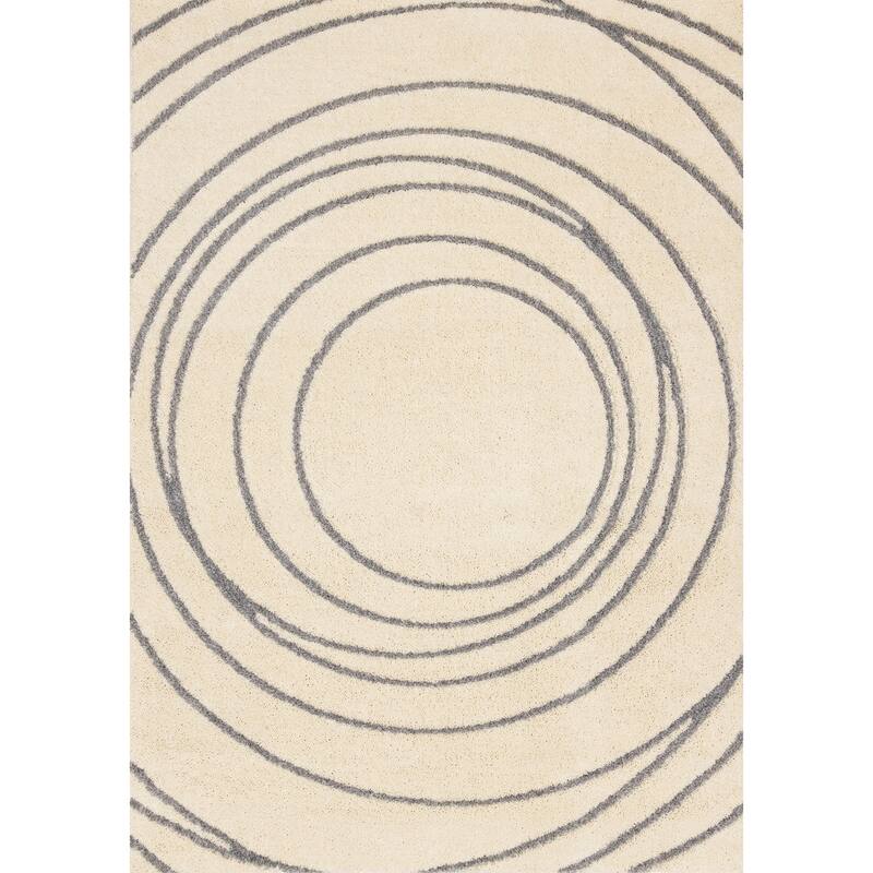 HomeRoots Abstract Modern Rectangle Area Rug - 5' X 8'