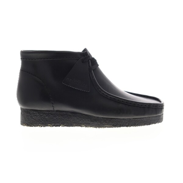 mens black leather wallabees
