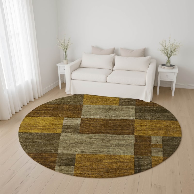 Premium Washable Super Soft Casual Contemporary Mayfield Rug - Pewter - 8' x 8'