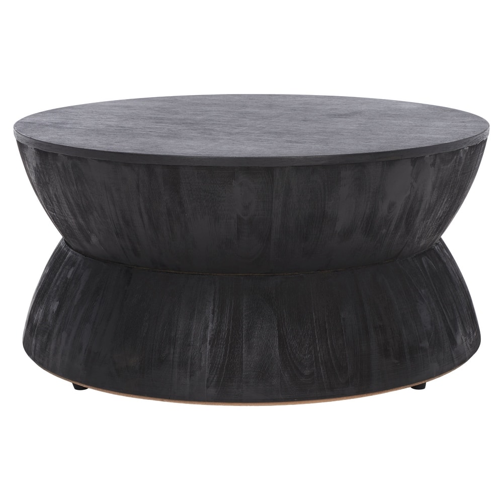 SAFAVIEH Mattye Modern Contemporary Round Coffee Table. - 30" W x 30" L x 14" H - 30"W x 30"D x 14"H