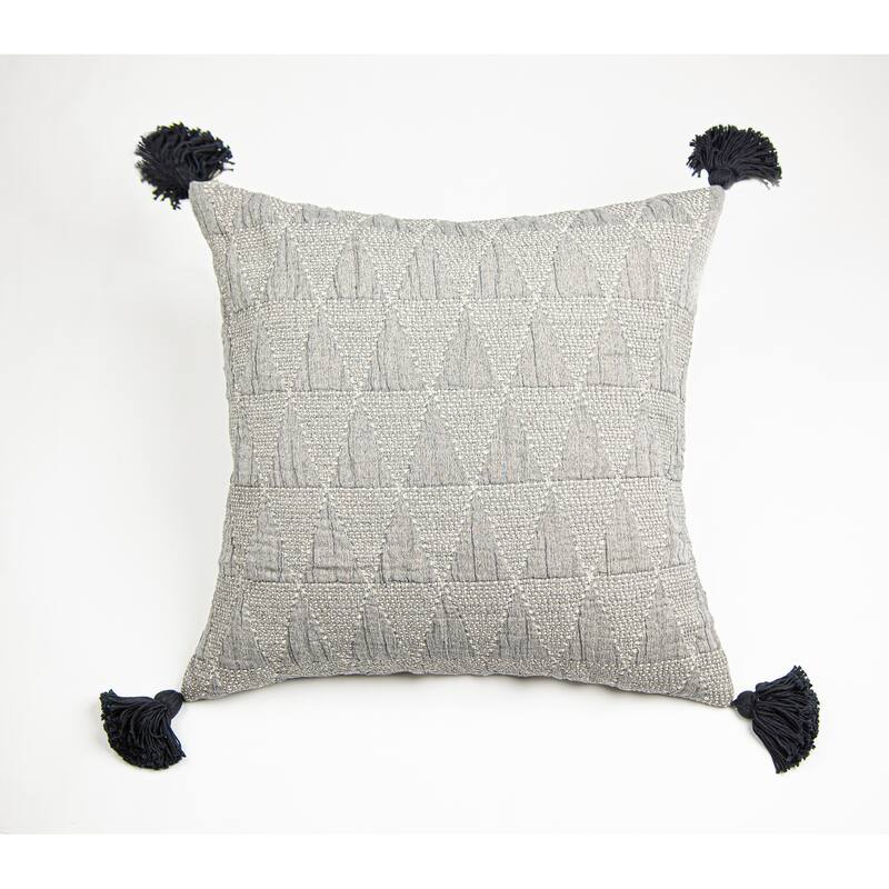 Zeye Asphalt Cotton Pillow Sham - Euro Square