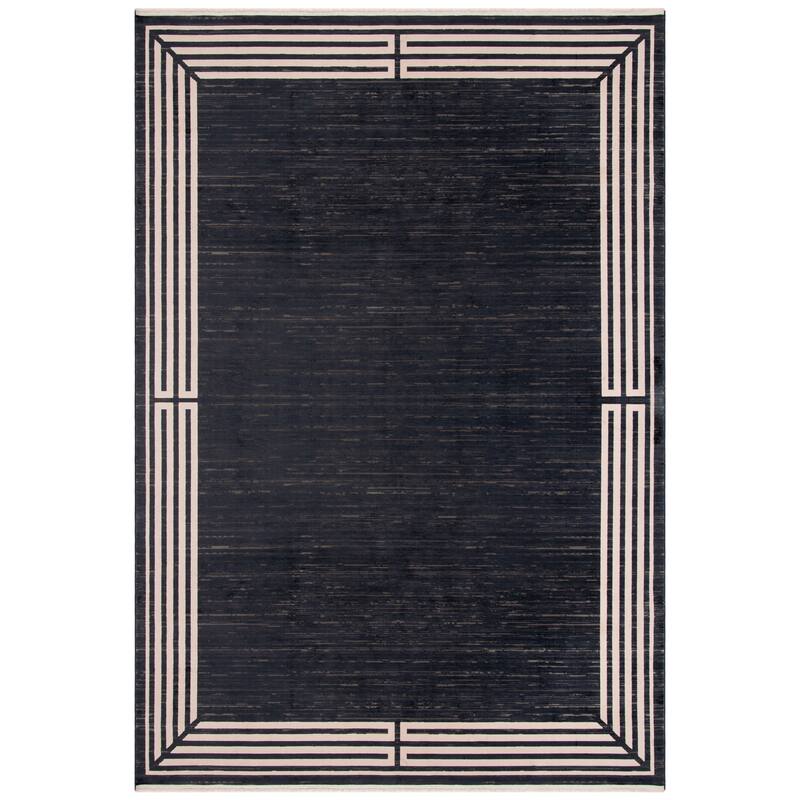 SAFAVIEH Signature Classie Modern & Contemporary Rug - 8' x 10' - Black/Beige