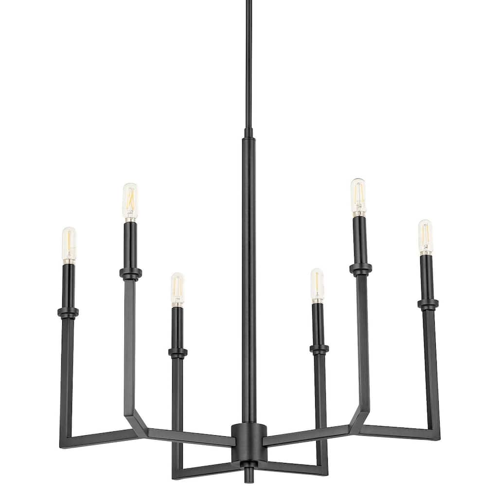 Quorum International 6174-6 Merrick 6 Light 25" Wide Candle Style