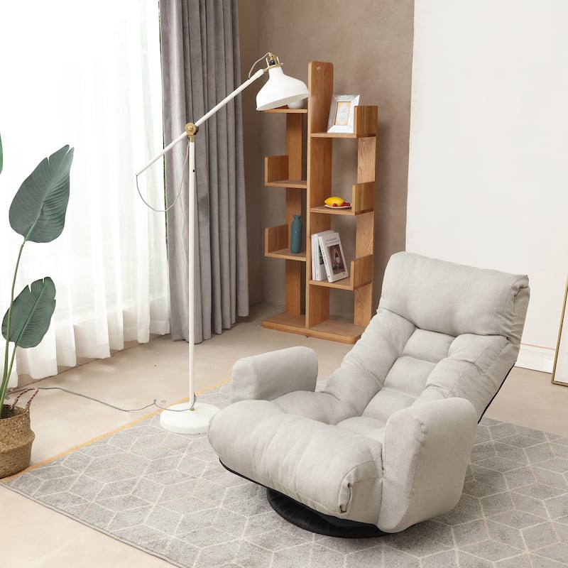 Adjustable head and waist, game chair, lounge chair,360°rotatable sofa chair,Rotatable seat Leisure Chair deck chair