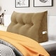 preview thumbnail 128 of 182, WOWMAX Large Reading Wedge Headboard Pillow for Bed Rest Back Support Twin - Cotton Camel