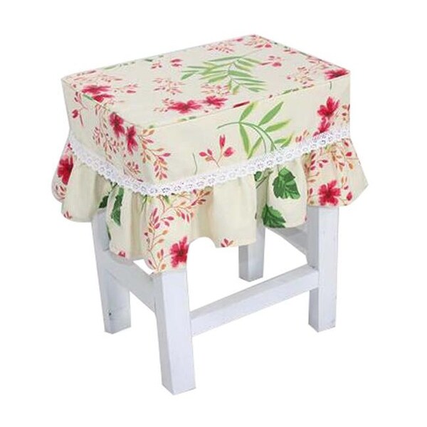 Shop Lovely Canvas Square Cover Makeup Bar Stool Set Coverings