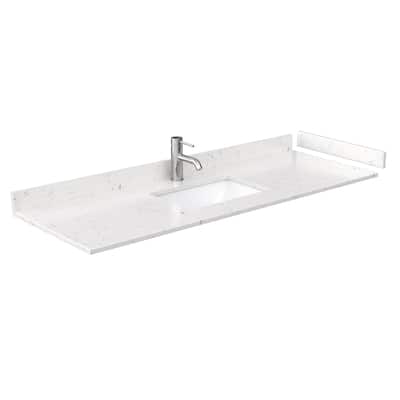 Wyndham Collection 60" Single Vanity Top with Undermount Rectangular
