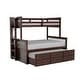preview thumbnail 2 of 13, Twin over Full Bunk Bed with Trundle and Side Access Ladder