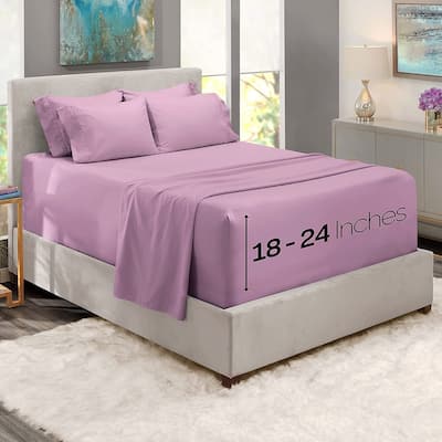Empyrean Bedding 18"-24" Extra Deep Pocket Sheets Set - Ultra Soft Luxury Bed Sheet Set