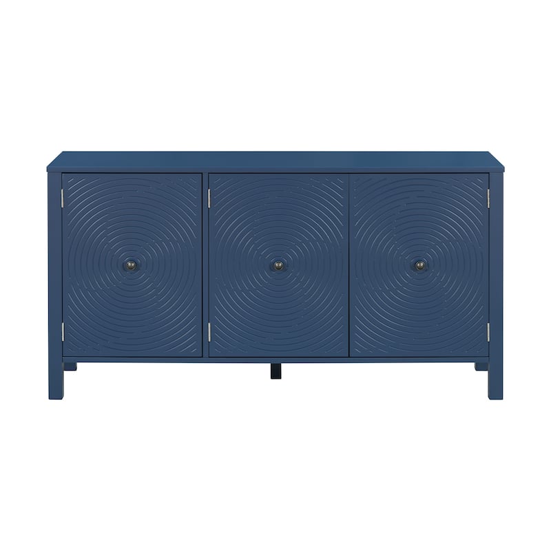 Sideboard with Unique Swirl Design and Ample Storage Capacity